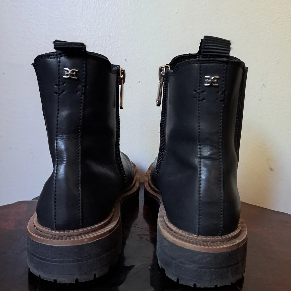 Sam Edelman Black Zippered Men's Boots US Size 3M - Picture 7 of 9